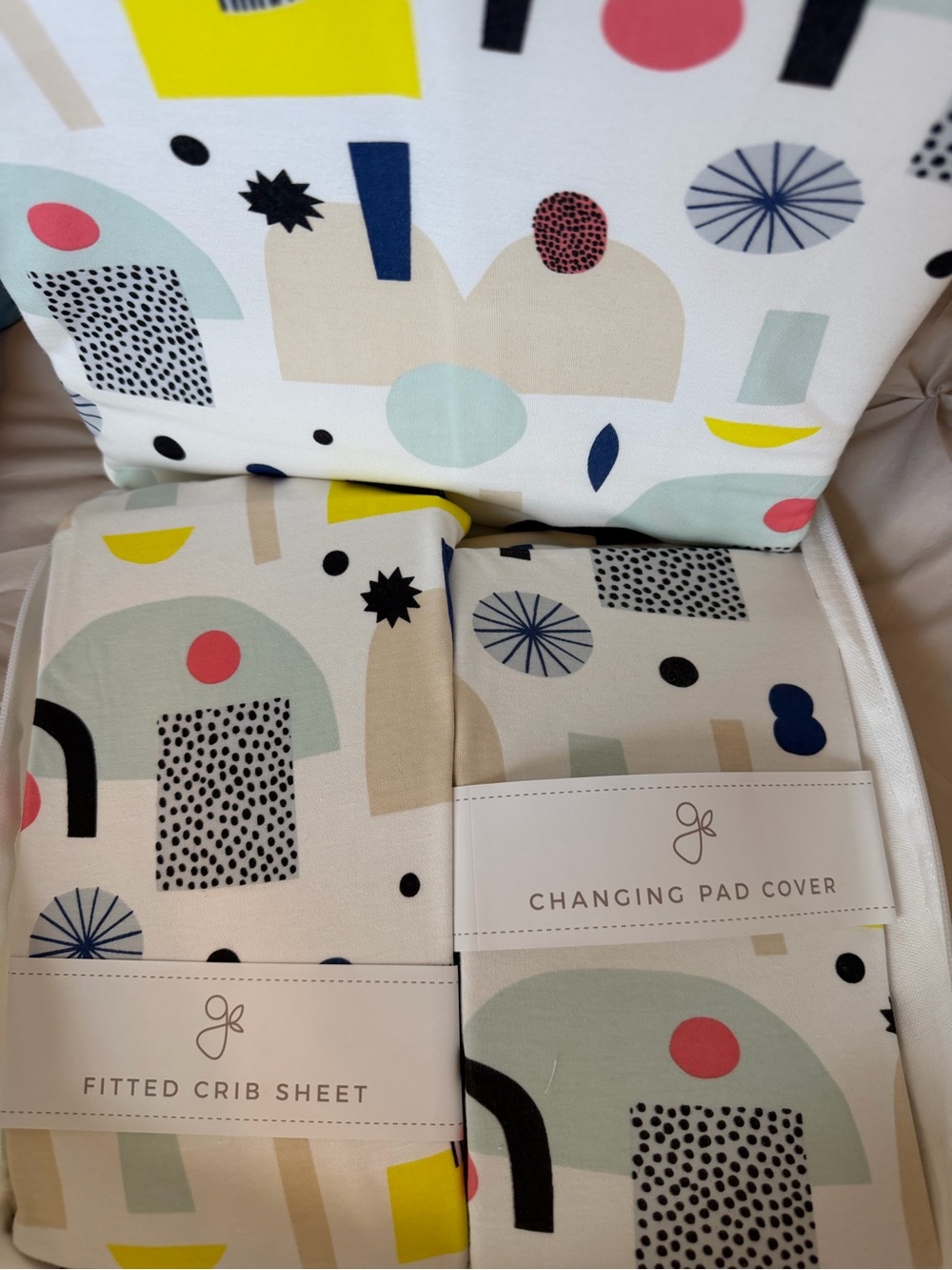 Dream Big Crib Sheet & Changing Pad Cover with more - Goumi Kids